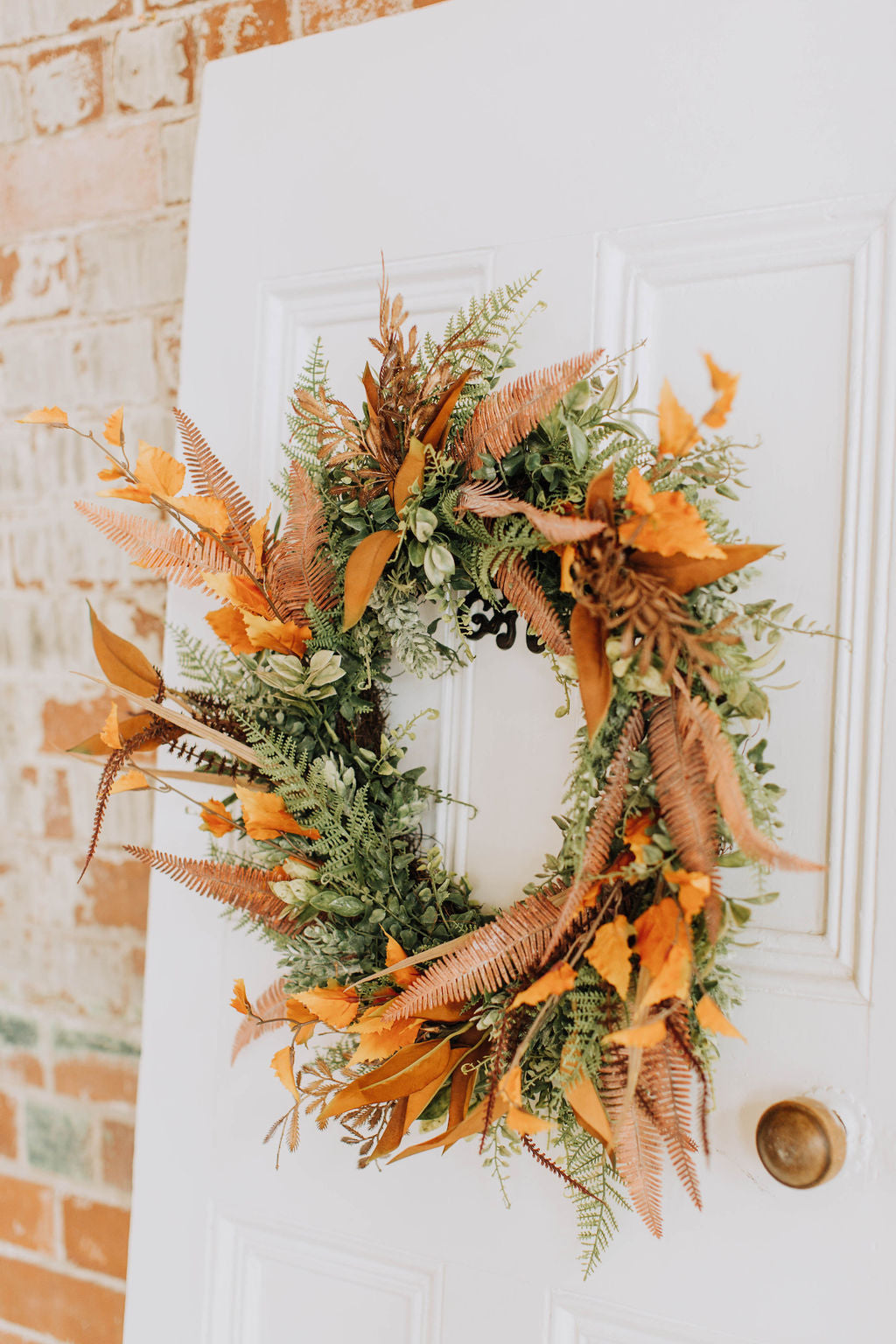 Indian Summer | Faux Autumn Foliage Wreath