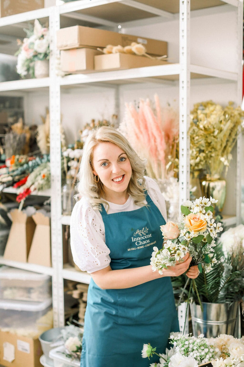 Faux flower protea stem beige, diy wedding flowers