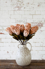 Faux flower protea stem beige, diy wedding flowers